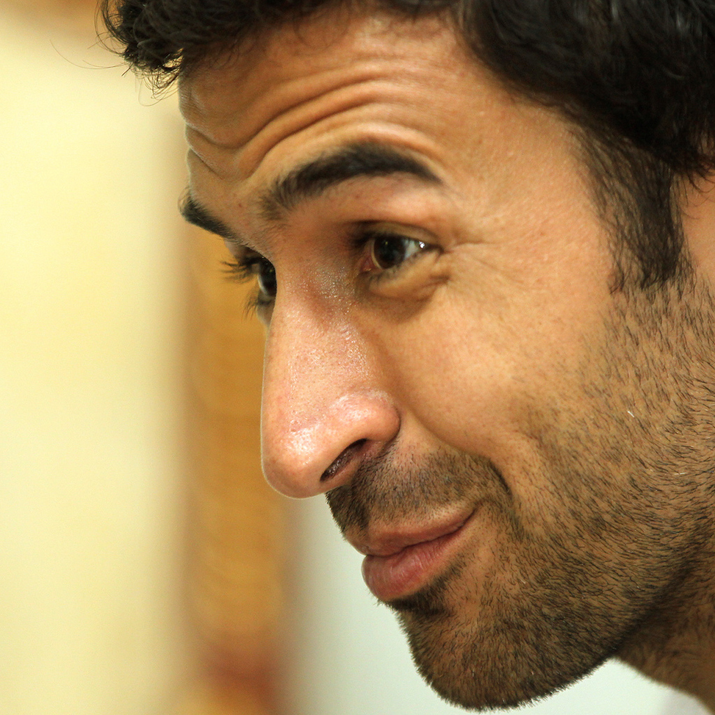 Футболист Аль-Садд Рауль Гонсалес крупным планом