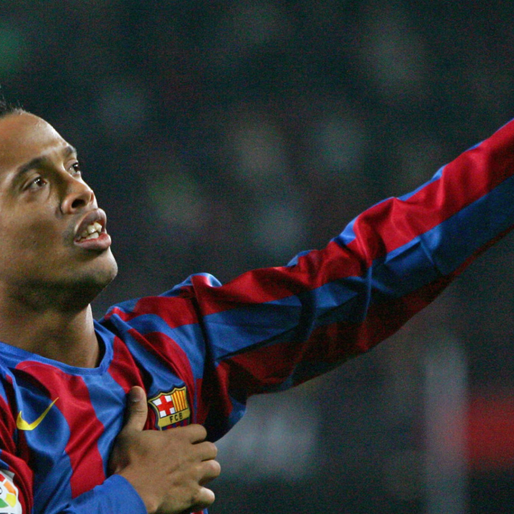 Футболист Атлетико Минейро Роналдиньо после игры