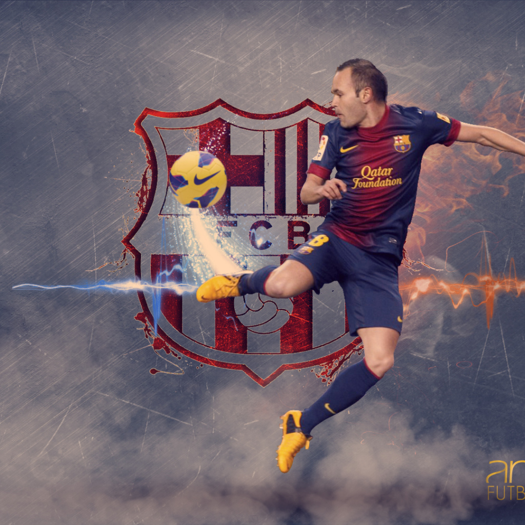 Футболист Барселоны Андрес Иньеста