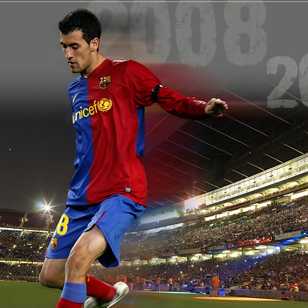 Футболист Барселоны Серхио Бускетс 2008-2009