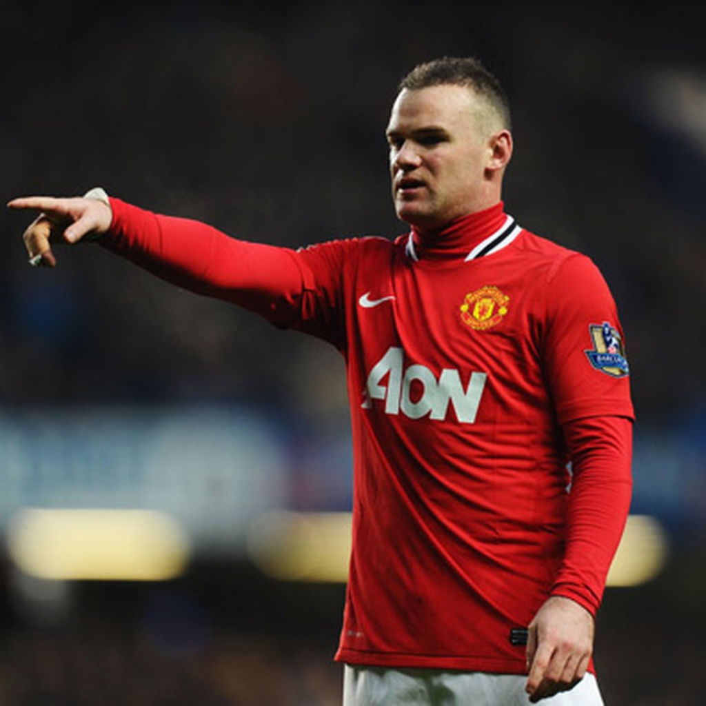 The football player of Manchester United Wayne Rooney