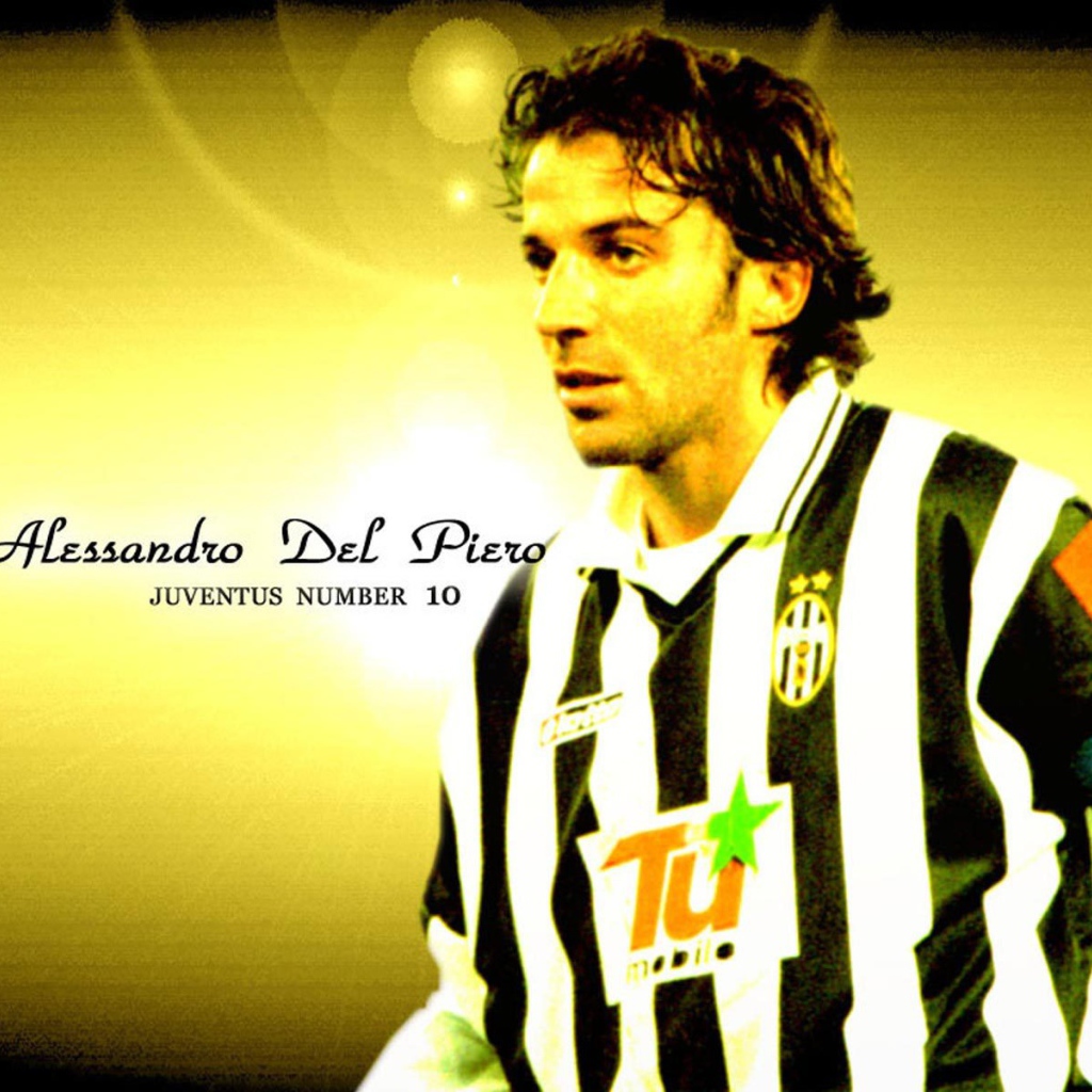 Футболист Сиднея Алессандро Дель Пьеро на желтом фоне