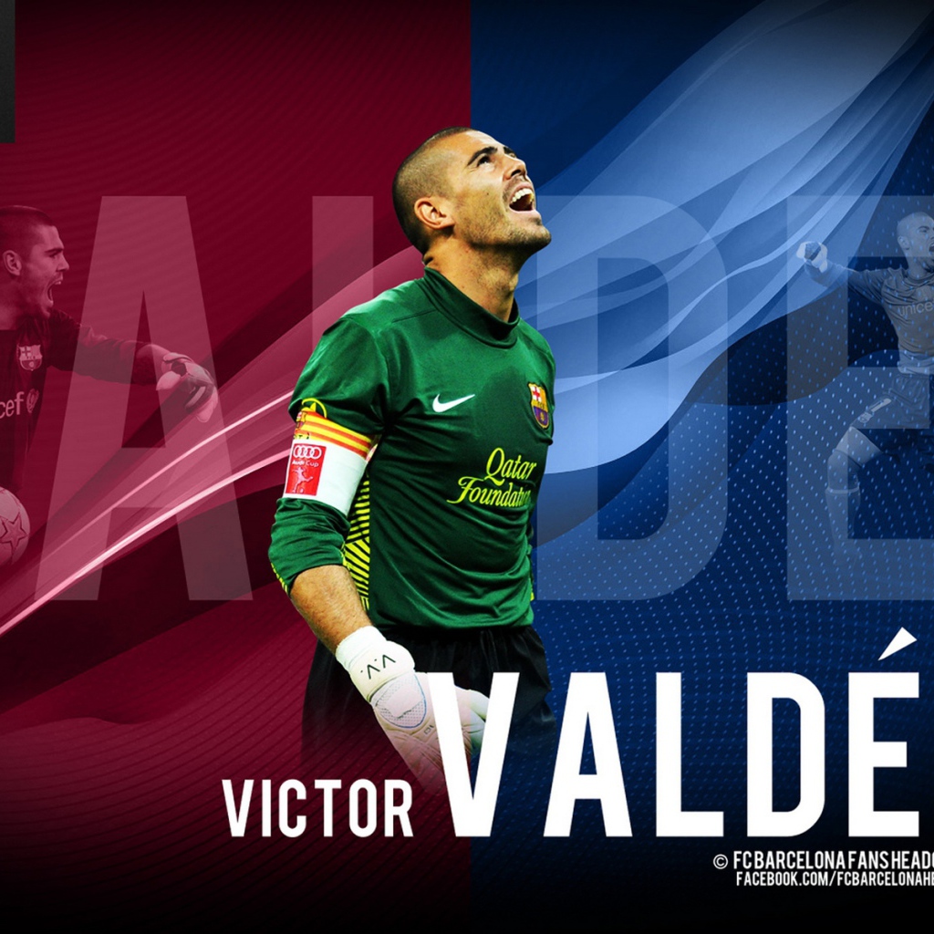 Голкипер Барселоны Виктор Вальдес