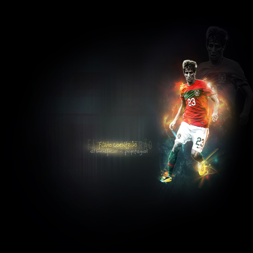 Незаменимый защитник Реал Мадрид Фабио Коэнтрау на черном фоне