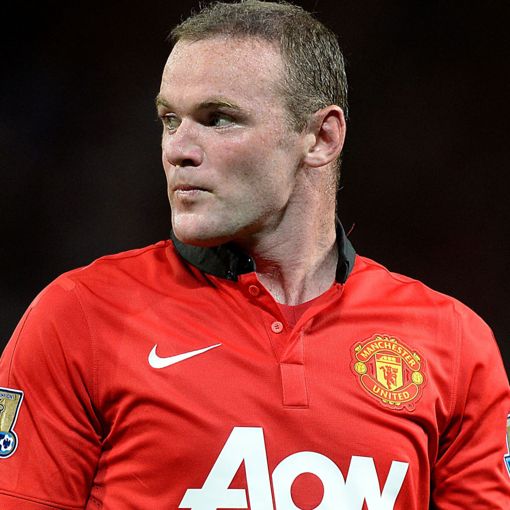 Игрок Манчестер Юнайтед Уэйн Руни крупным планом