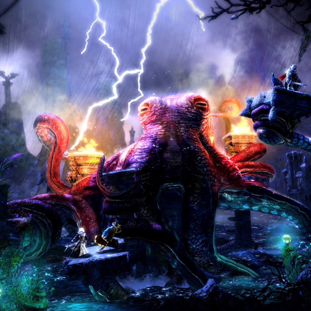 Trine 2 Complete Story: гигантский осьминог