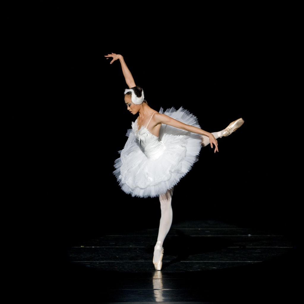 Балерина белый лебедь