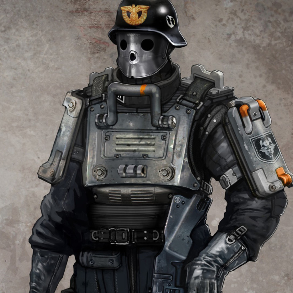 Wolfenstein New Order: патрульный солдат