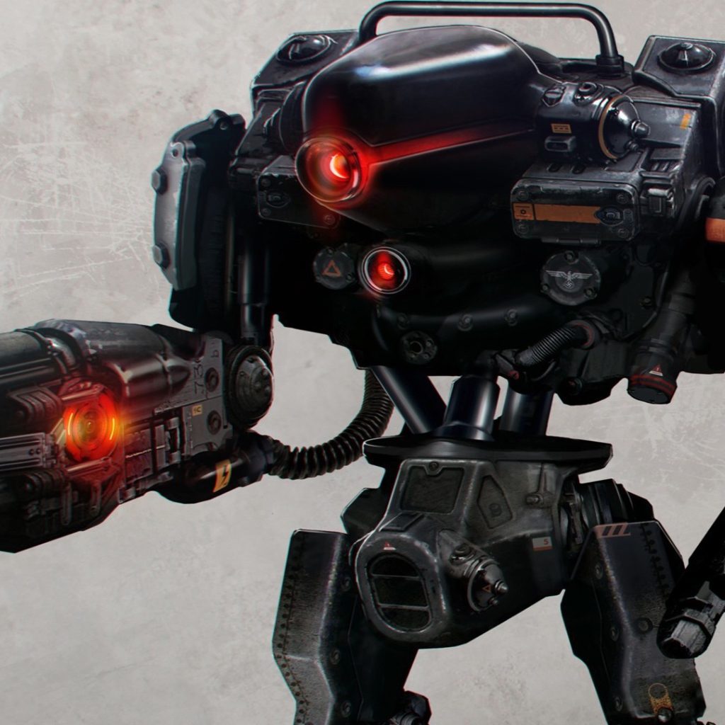 Wolfenstein New Order: мощный робот