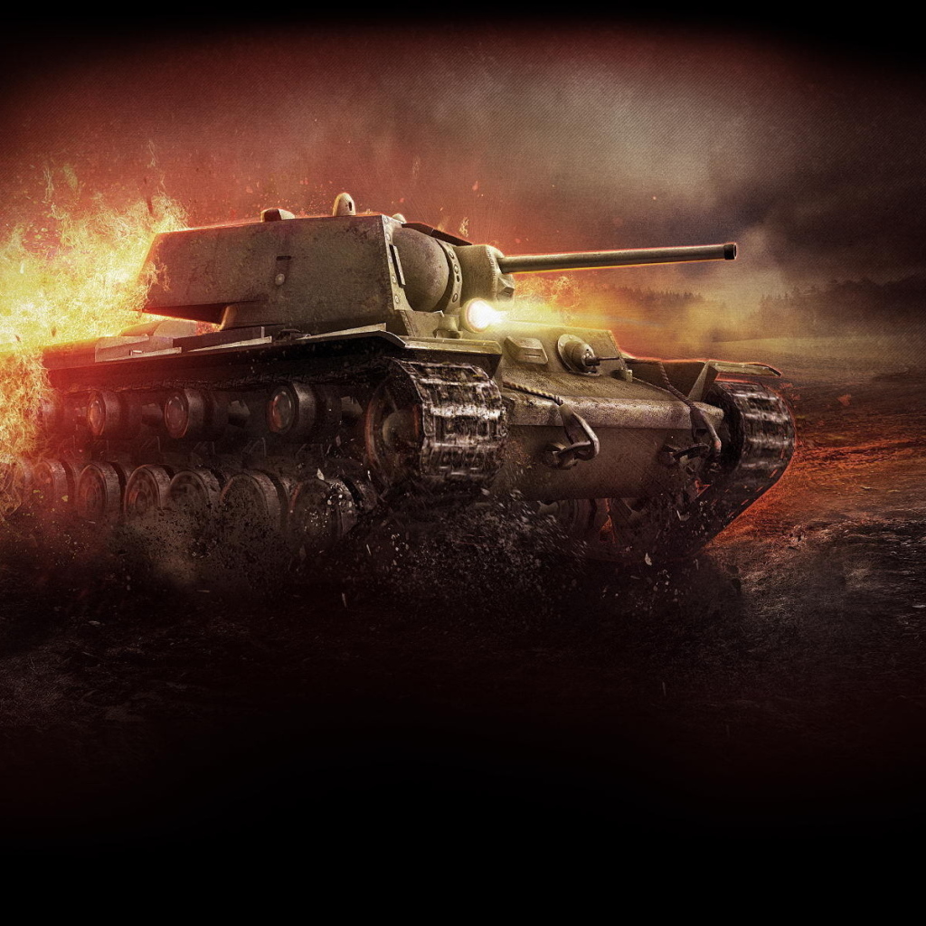 World of Tanks: поврежденный танк