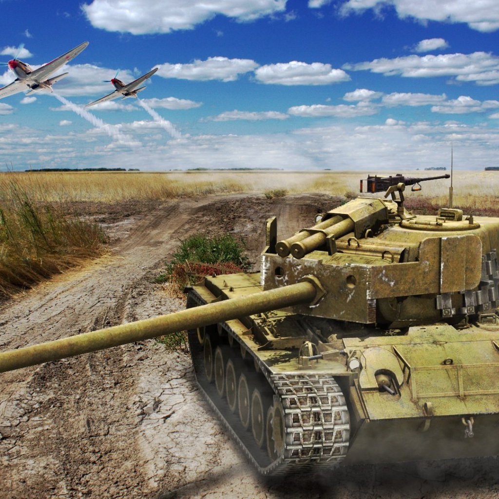 World of Tanks: танк в пустыне