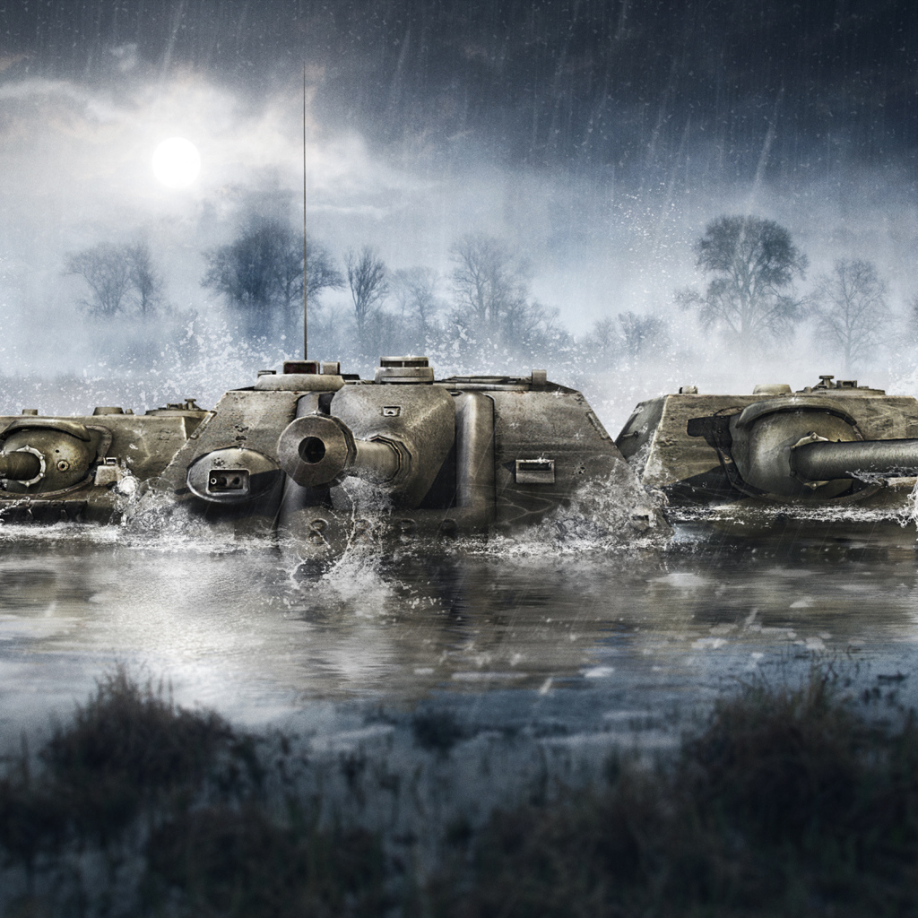 World of Tanks: танки в воде