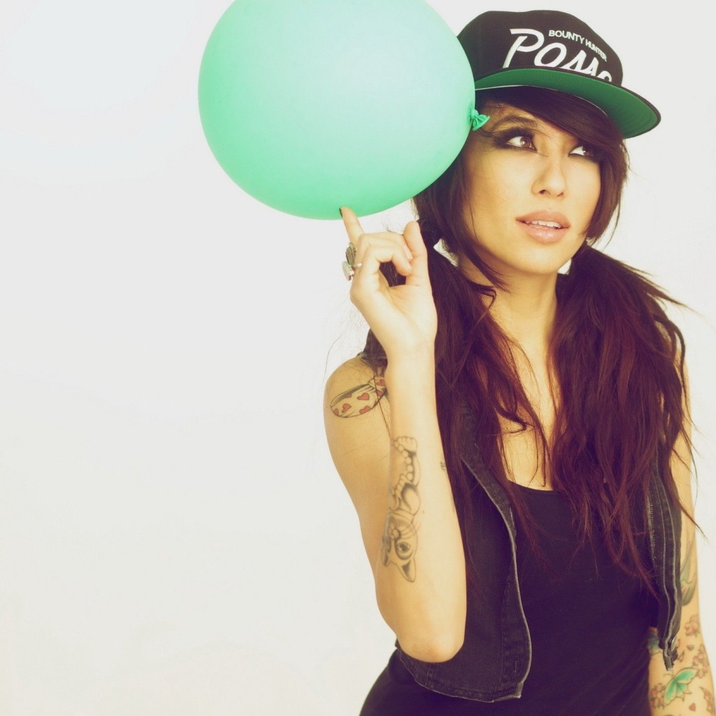 Девушка и воздушный шар, swag