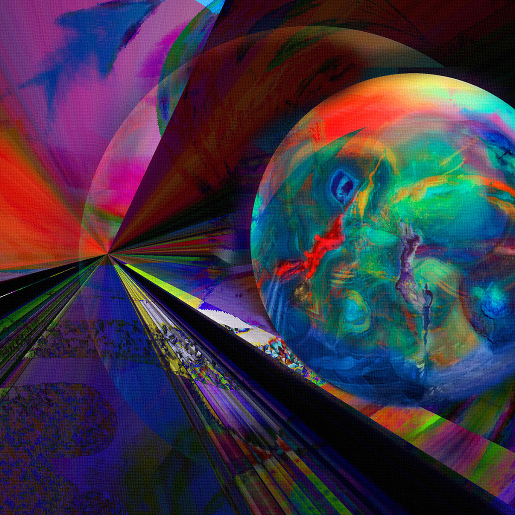 Абстрактная фантазия с шаром