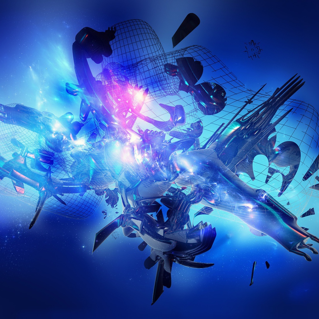 Голубая абстракция