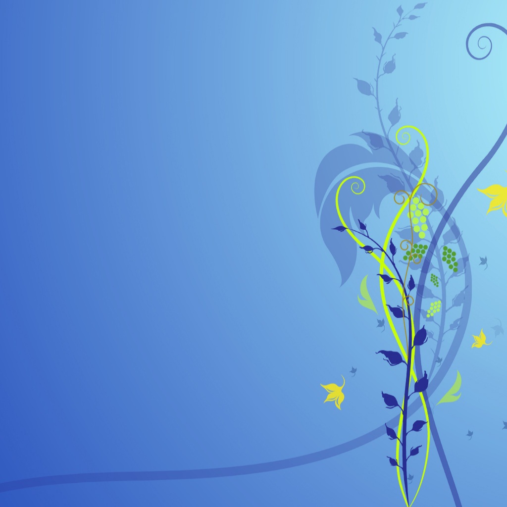 Абстрактный голубой цветок