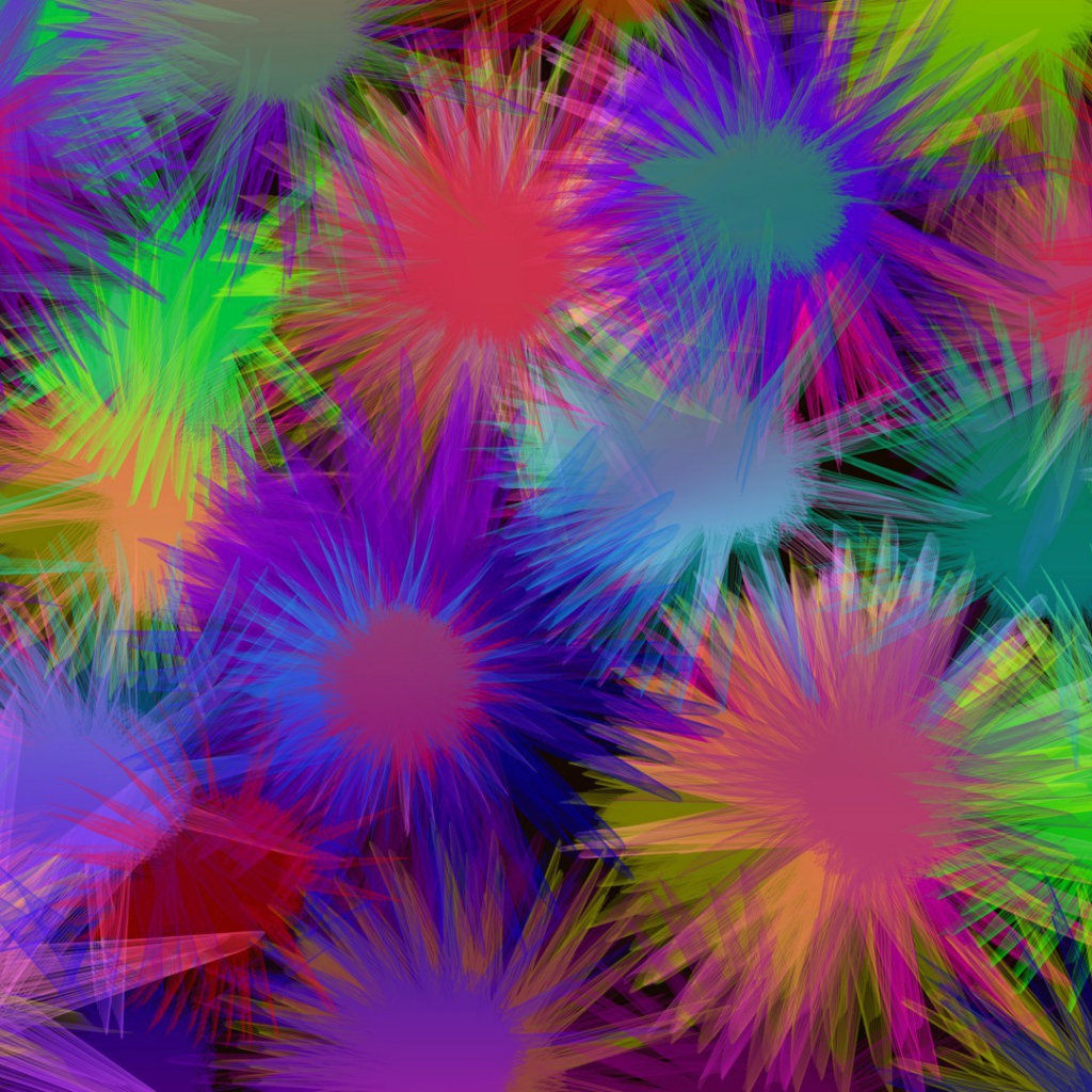 Всплески разных красок