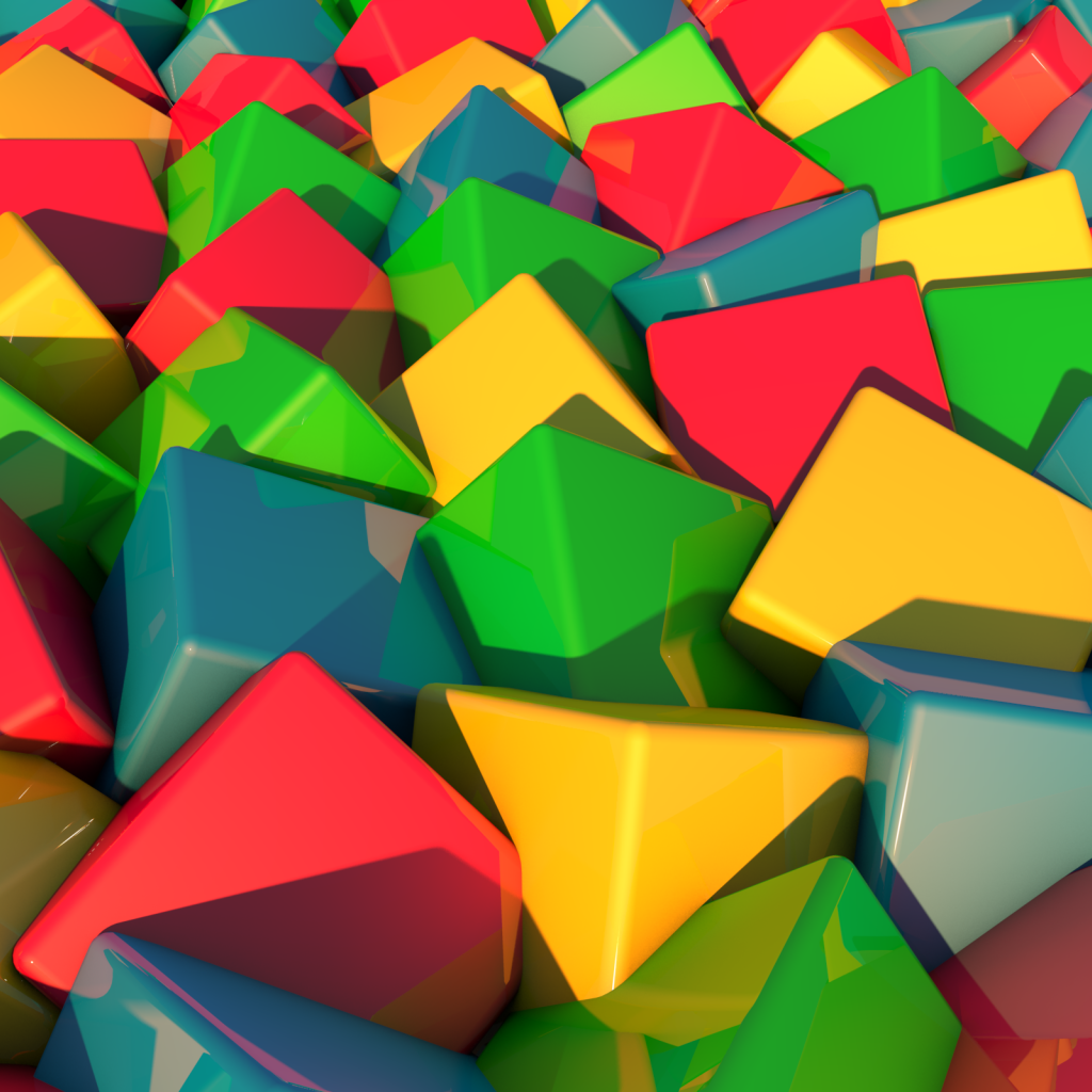 Разноцветные кубики