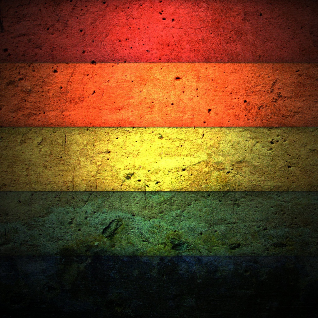 Пятицветная стена