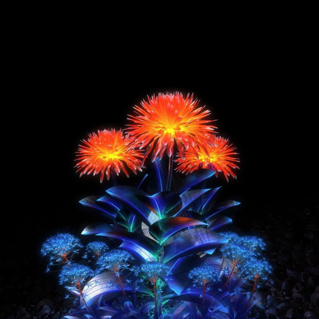 Цветы из кристаллов 