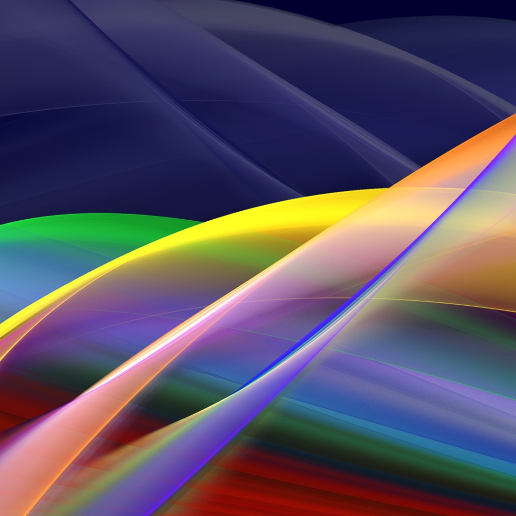 Радужные волны света