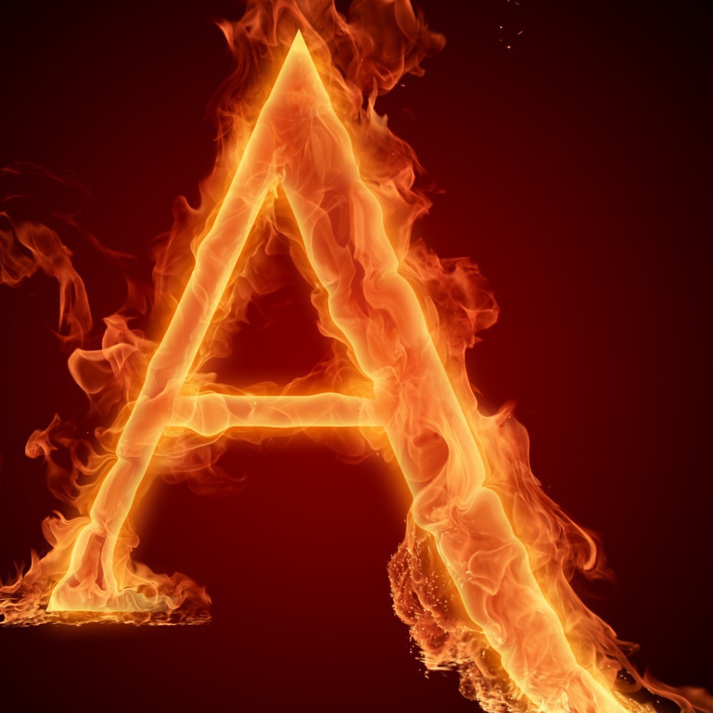 Огненная буква А
