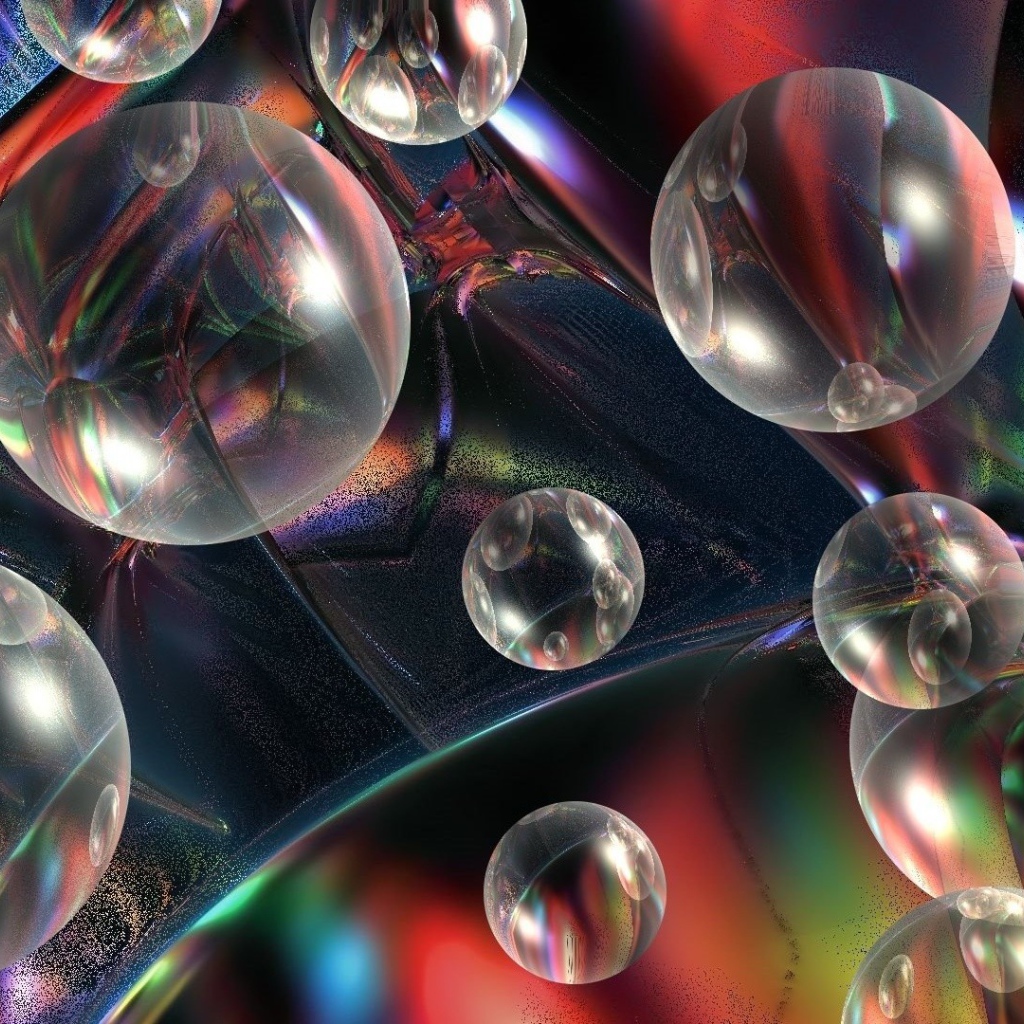 Объемный рисунок из стеклянных шариков