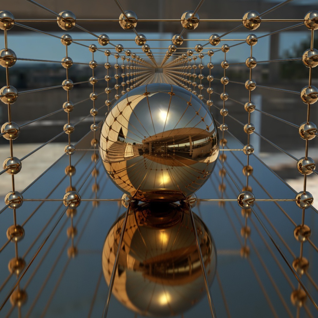 Большой блестящий шар