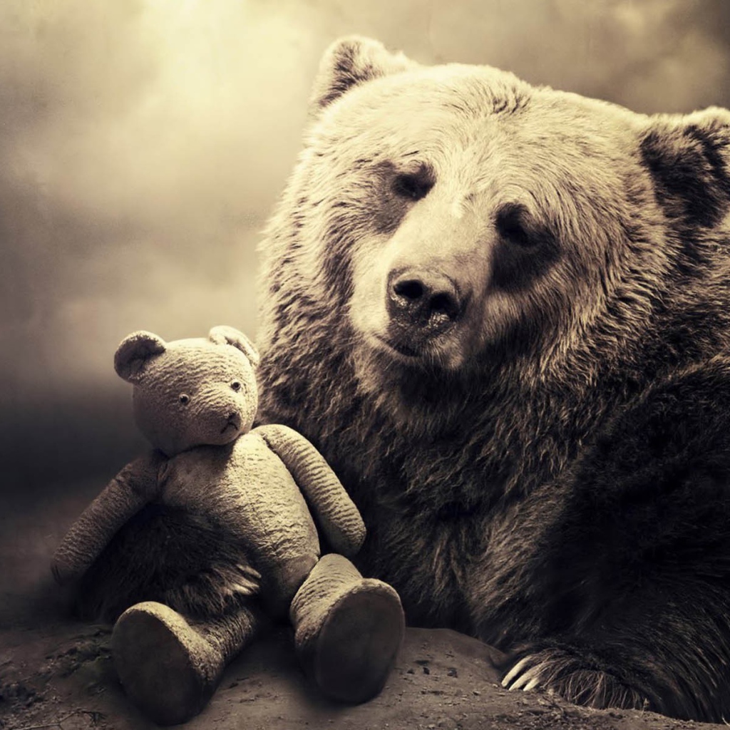 Медведь с мишкой