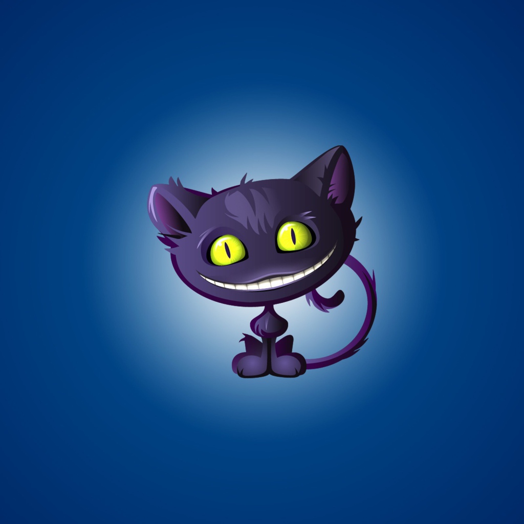 Смешной рисунок кота