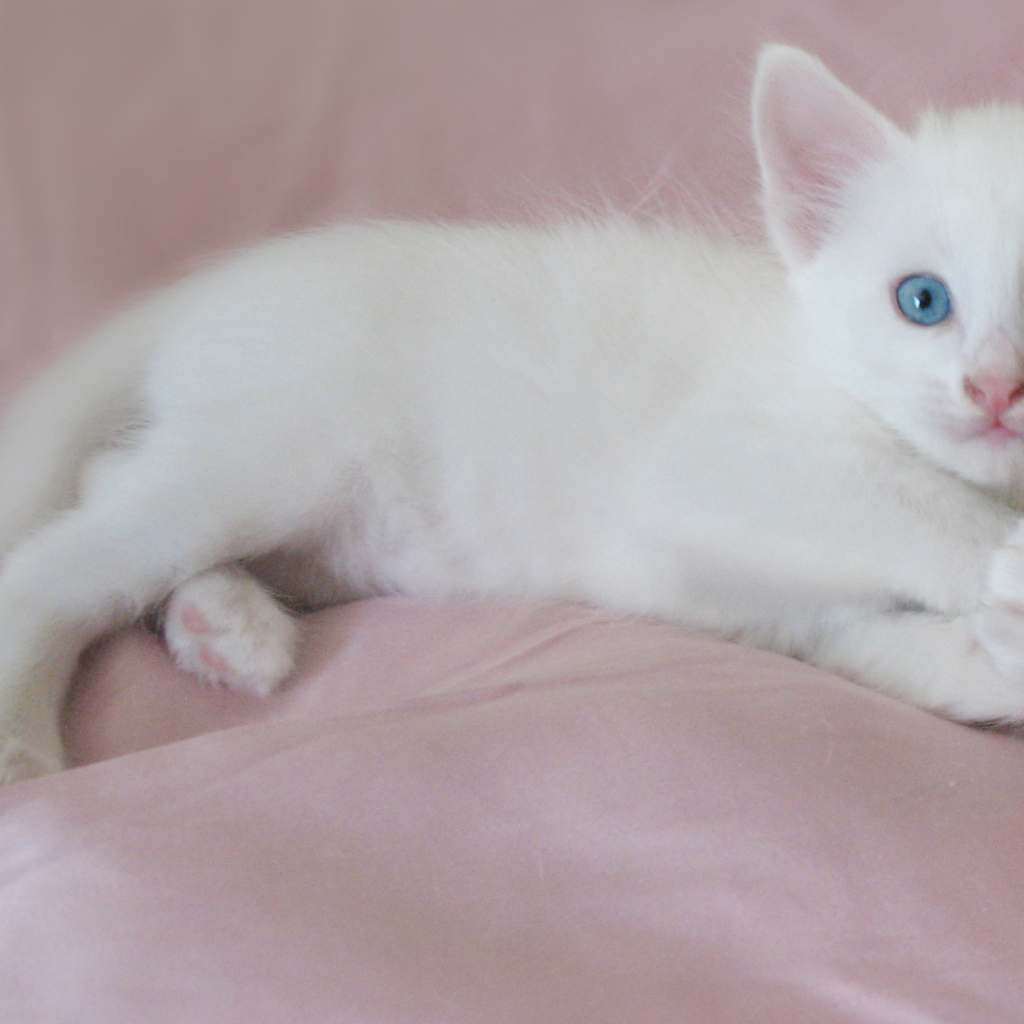 Маленький котенок турецкая ангора