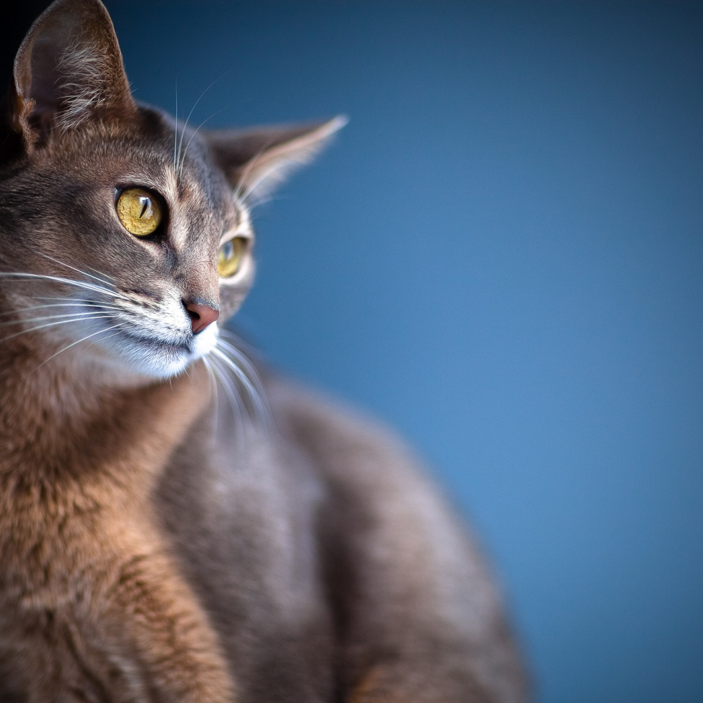 Кошка с большими ушами