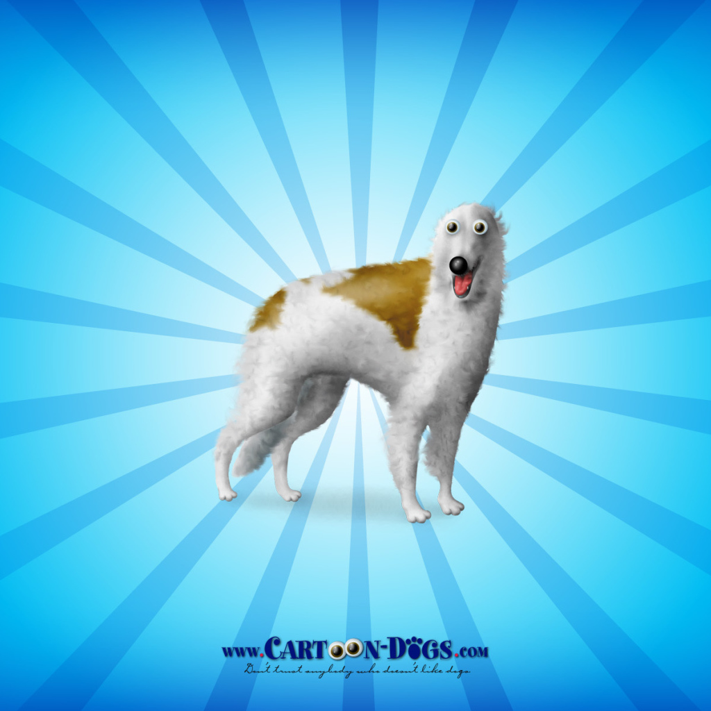 Борзая собака из мультфильма