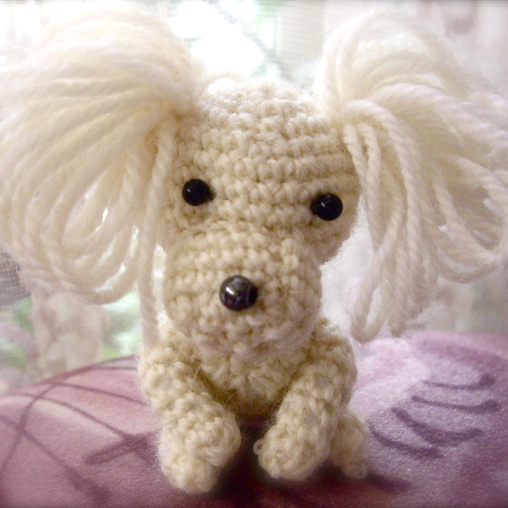 Вязаная игрушка пудель