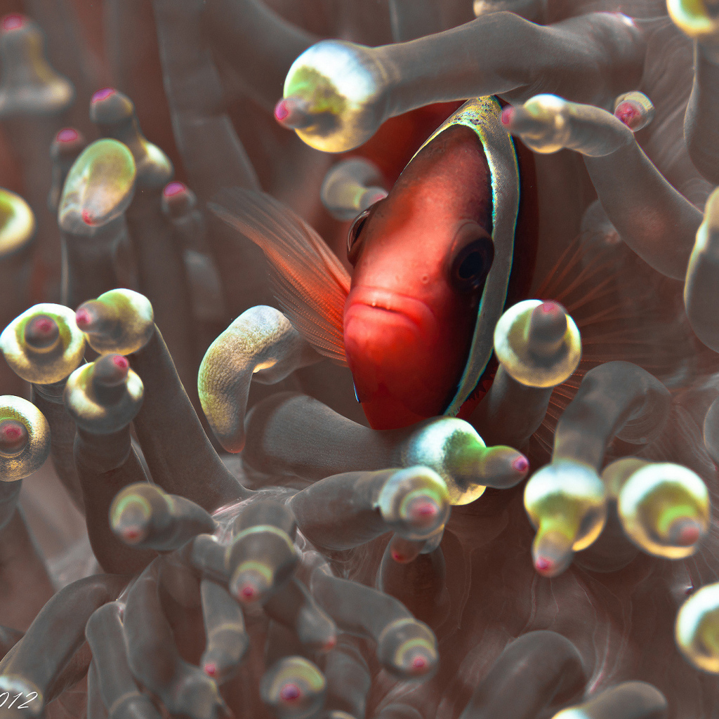 Красная глазастая рыбка