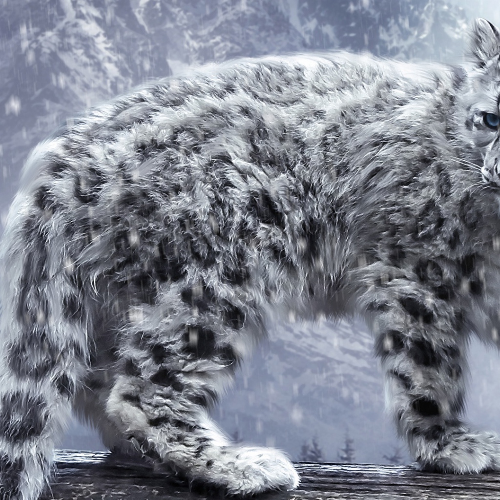 Белый леопард