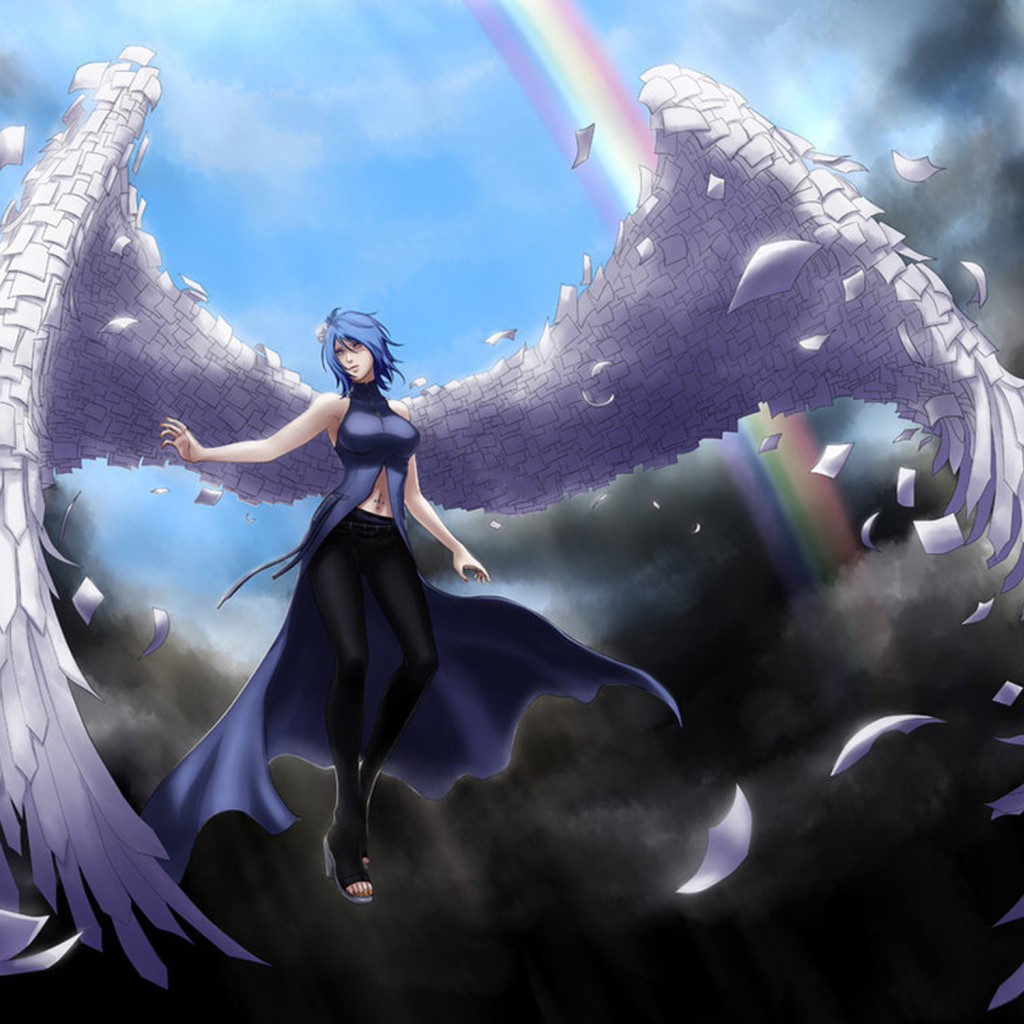 Ангел с белыми крыльями