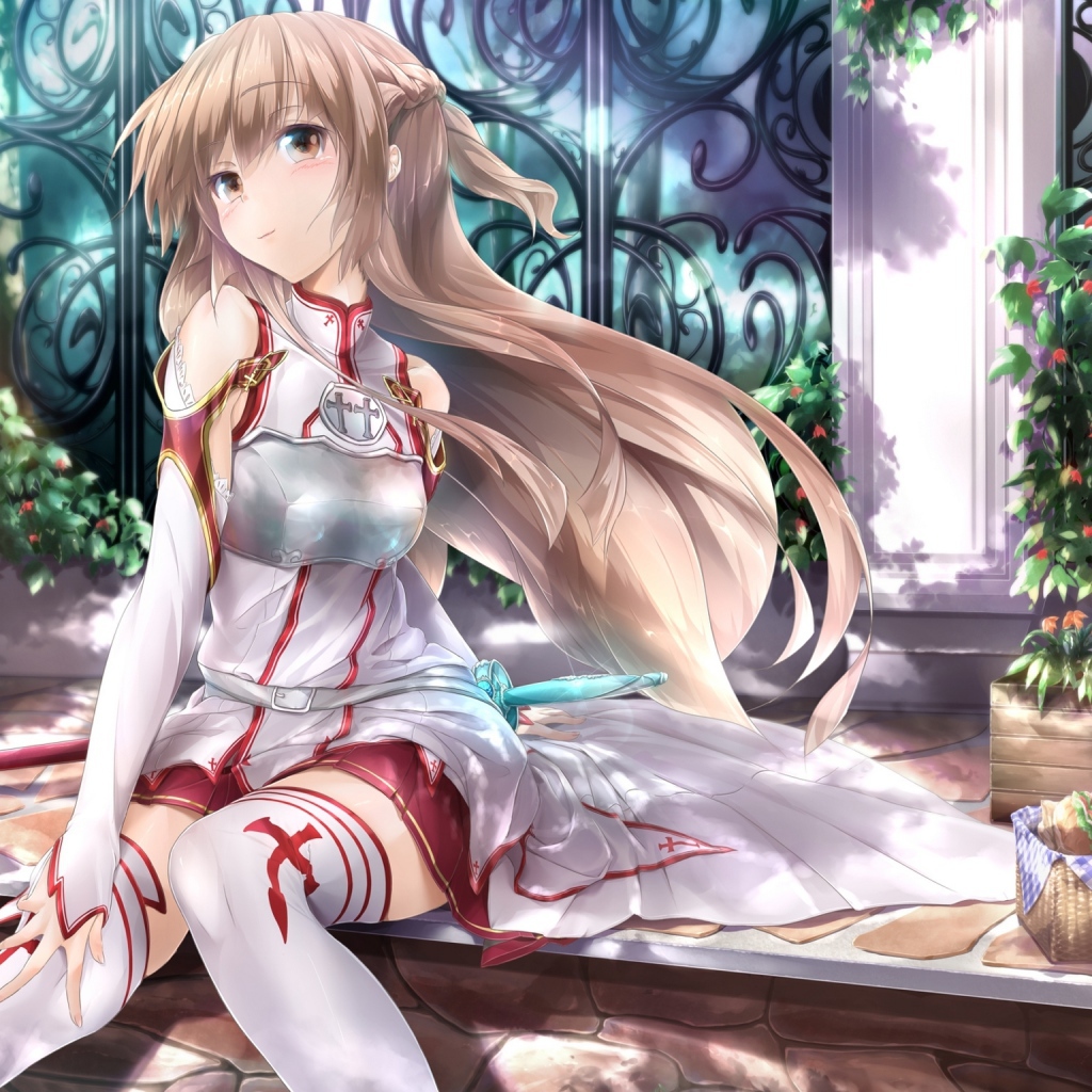 Девочка в чулках