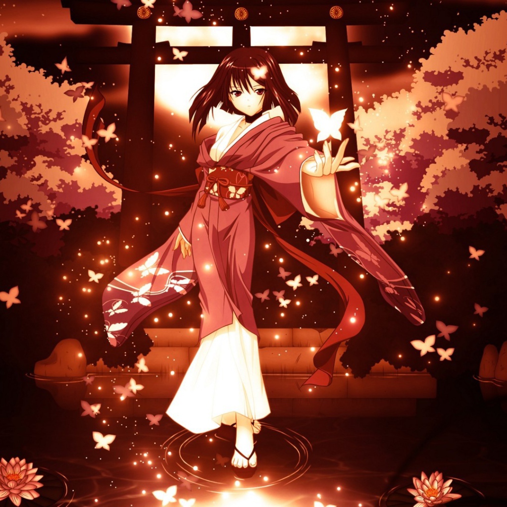 Девочка идет по воде