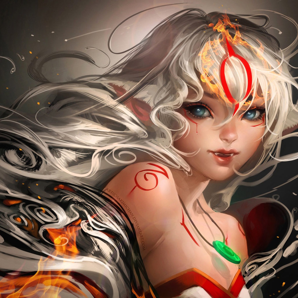 Девочка с огнем в волосах