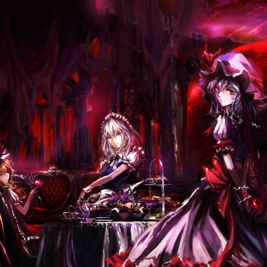 Девушки у стола