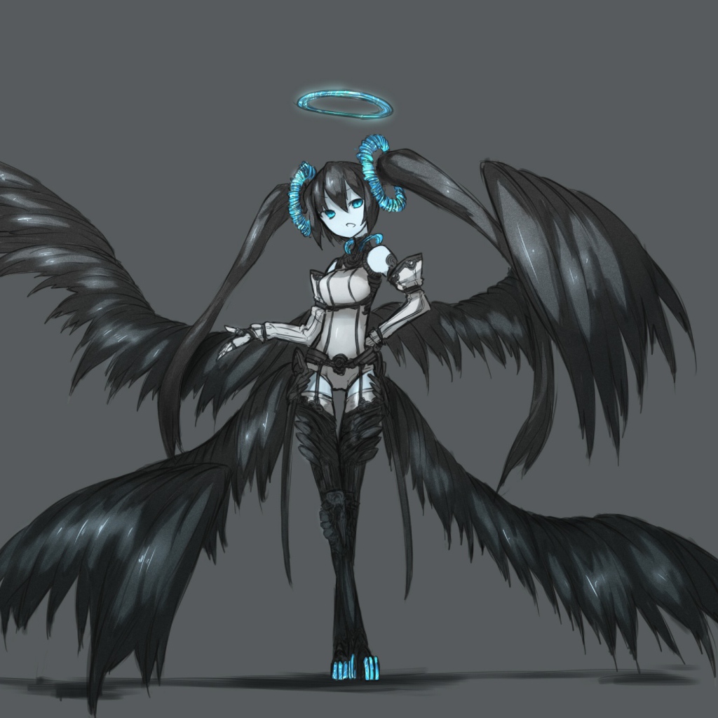 Ангел с черными крыльями