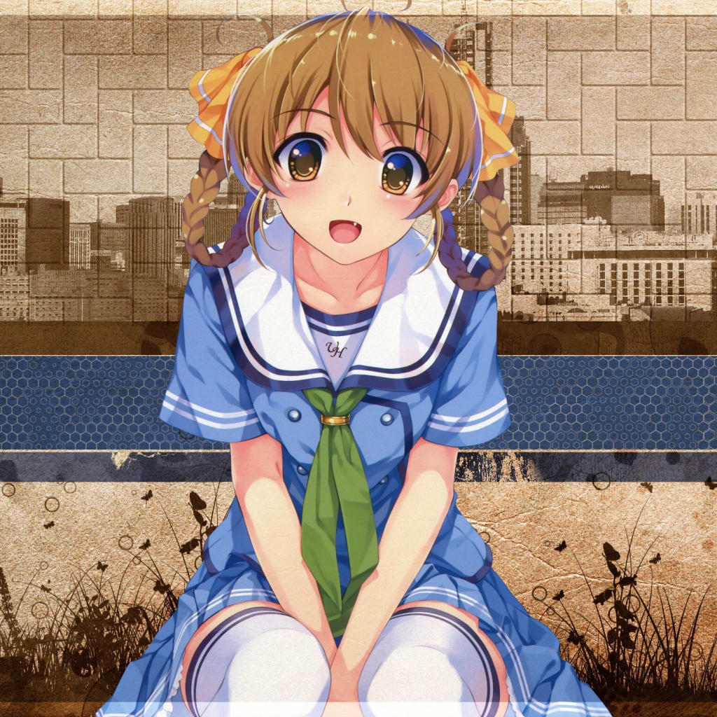 Девочка в синем платье