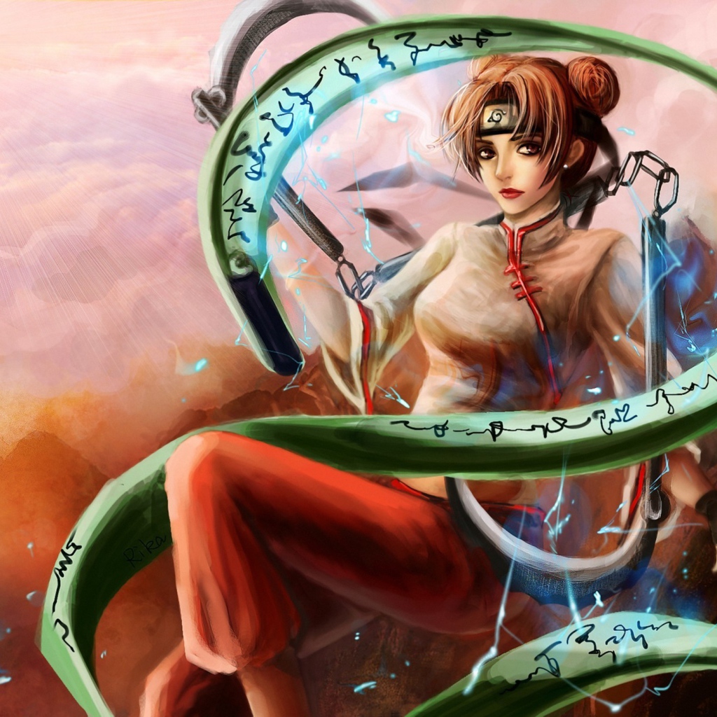 Девушка с чаками