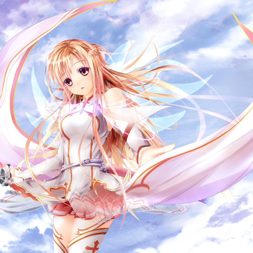 Юуки Асуна с мечом