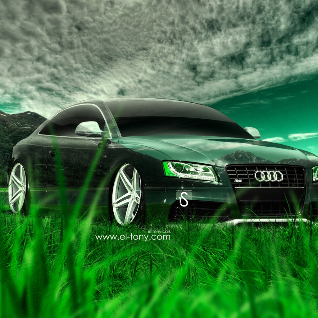 Audi S5 на фоне гор