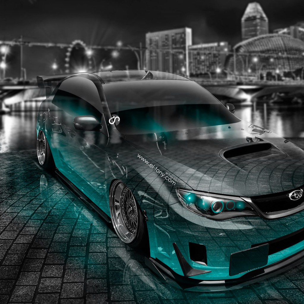 Subaru сливается с брусчаткой