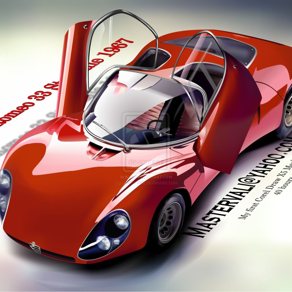 Красивый автомобиль Alfa Romeo 33 в Москве