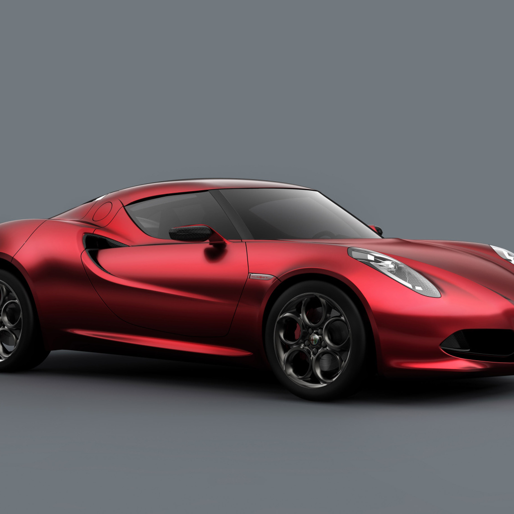 Красивый автомобиль Alfa Romeo 4c в Москве