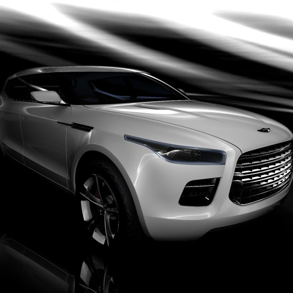 Автомобиль Aston Martin lagonda на дороге